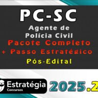 pc sc Agente de Polícia Civil pacotaco 2025