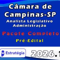 Câmara de Campinas SP (Analista Legislativo Administração