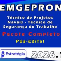 EMGEPRON Técnico de Projetos Navais Técnico de Segurança do Trabalho