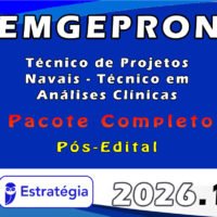 EMGEPRON Técnico de Projetos Navais Técnico em Análises Clínicas