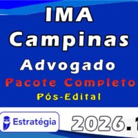 IMA Campinas (Advogado) Pacote Completo 2026 (Pós Edital) Estrategia