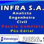 INFRA S.A. (Analista - Engenheiro Civil) - Pacote Completo - Estratégia 2026 - Pós-Edital