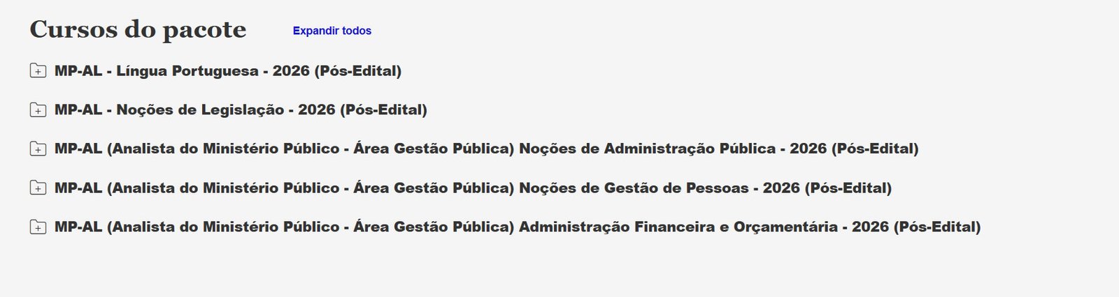 MP AL Analista do Ministério Público Área Gestão Pública