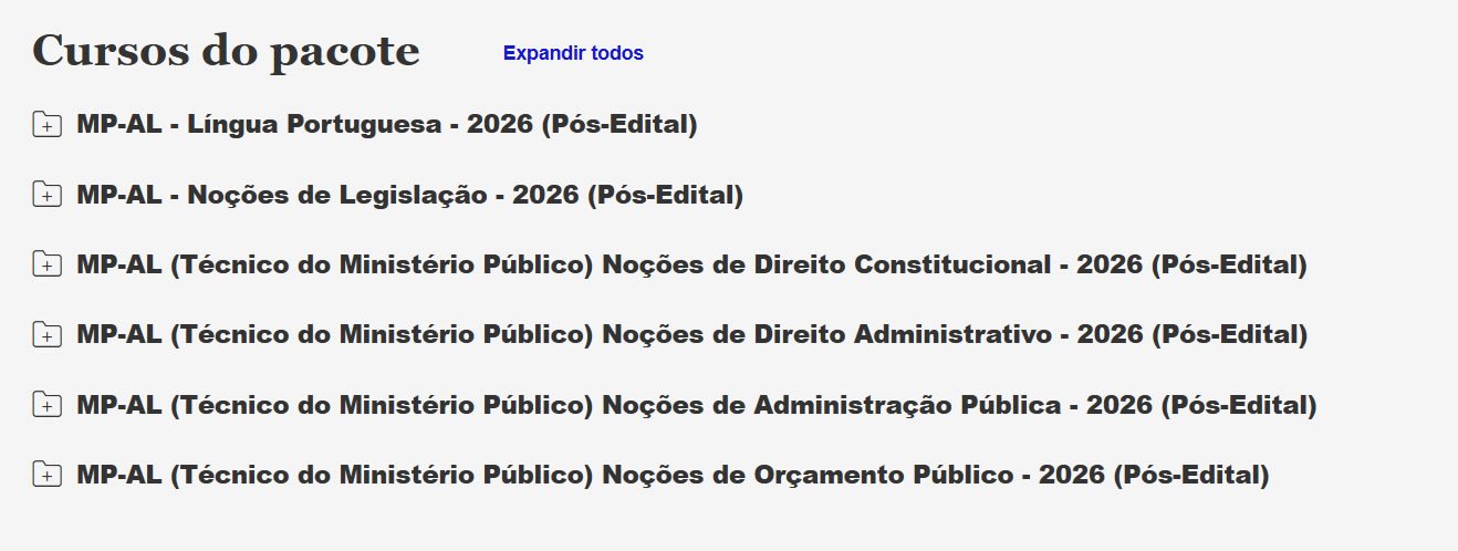 MP AL Técnico do Ministério Público