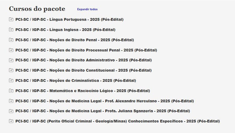 PCI SC IGP SC Geologia Minas 2025 PCI SC IGP SC Geologia Minas 2025