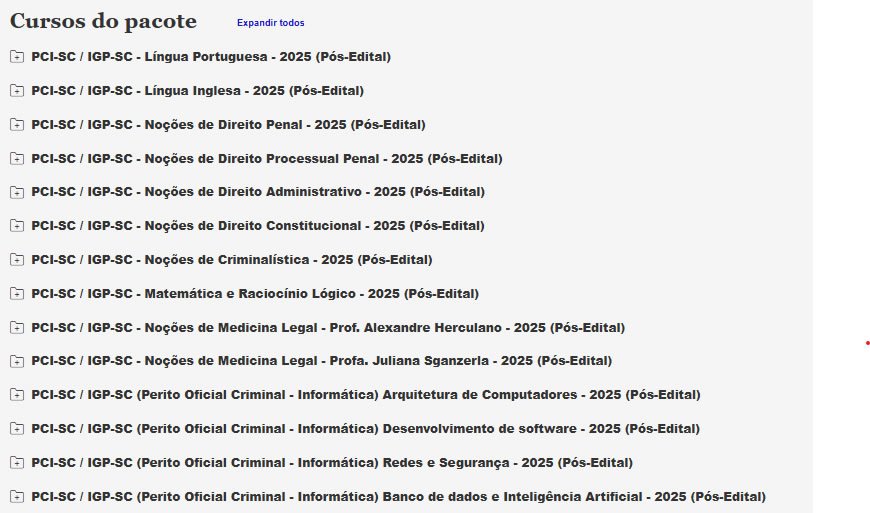 PCI SC IGP SC Informática 2025 PCI SC IGP SC Informática 2025