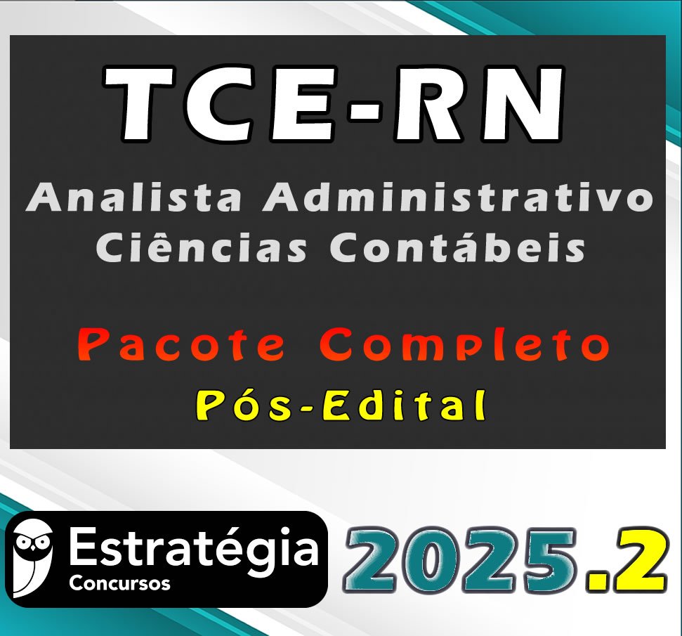 TCE RN Analista Administrativo Ciências Contábeis 2025