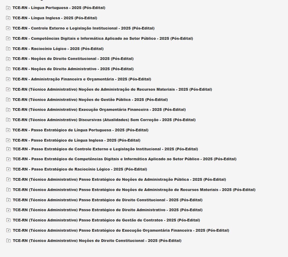 TCE RN Técnico Administrativo 2025 TCE RN Técnico Administrativo 2025