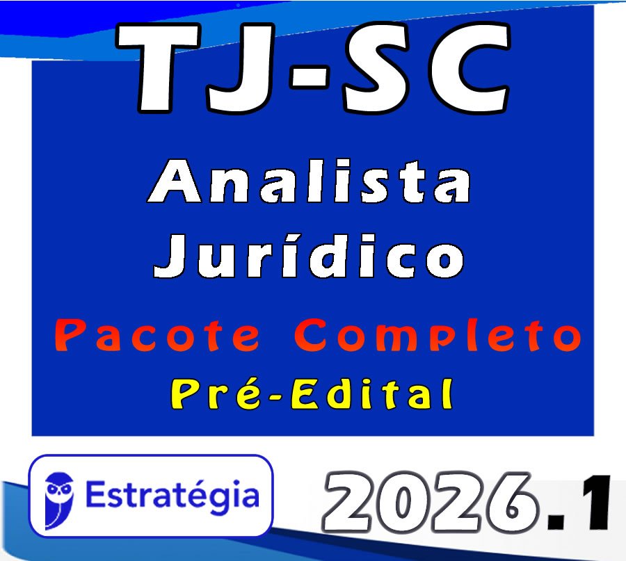 TJ SC Analista Jurídico Pacote 2026