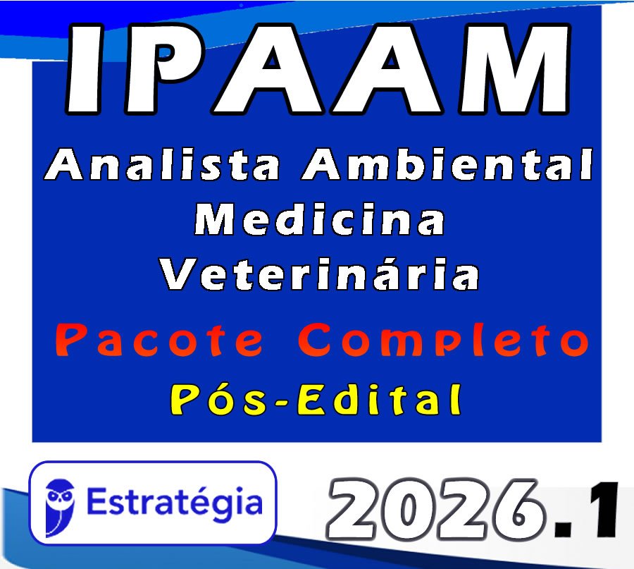 ipaam Analista Ambiental Medicina Veterinária 2026