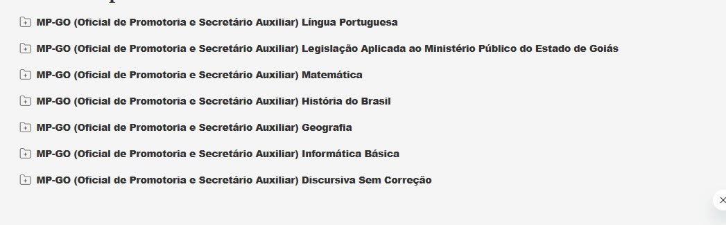 mp go 2026 Oficial de Promotoria e Secretário Auxiliar mp go 2026 Oficial de Promotoria e Secretário Auxiliar