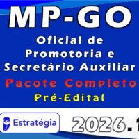 mp go 2026 Oficial de Promotoria e Secretário Auxiliar