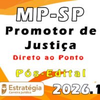 MP SP (Promotor de Justiça) 2026 Pós Edital direto ao ponto