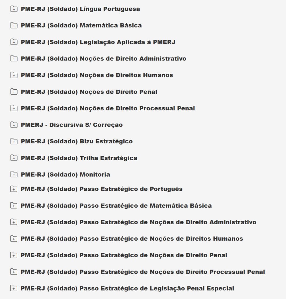 PME RJ (Soldado) Pacote Completo 2026 +passo Estratégia