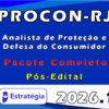 PROCON RJ (Analista de Proteção e Defesa do Consumidor) Pacote Completo 2026 Pós Edital Estratégia