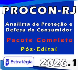 PROCON RJ (Analista de Proteção e Defesa do Consumidor) Pacote Completo 2026 Pós Edital Estratégia