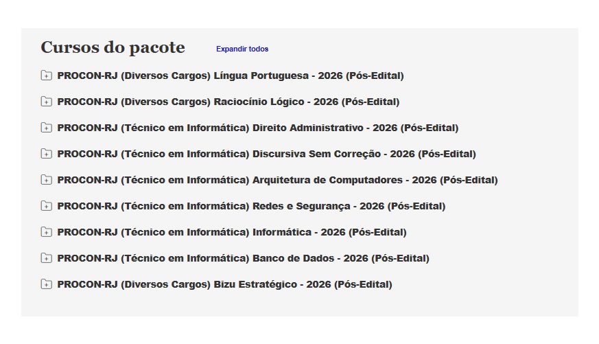 PROCON RJ Técnico em Informática 2026