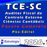TCE SC Auditor Fiscal de Controle Externo Ciências Contábeis 2026