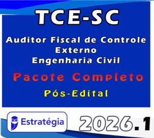 TCE SC Auditor Fiscal de Controle Externo Engenharia Civil 2026