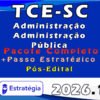 TCE SC administracao 2026 pacotaco