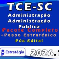 TCE SC administracao 2026 pacotaco