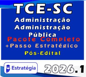TCE SC administracao 2026 pacotaco