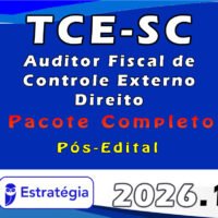 TCE SC auditor Fiscal de Controle Externo Direito 2026