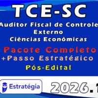 TCE SC ciencias economicas 2026 pacotaco