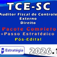 TCE SC direito 2026 pacotaco