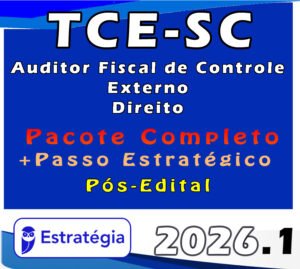 TCE SC direito 2026 pacotaco