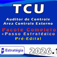 TCU (Auditor de Controle Área Controle Externo) pacotaco 2026