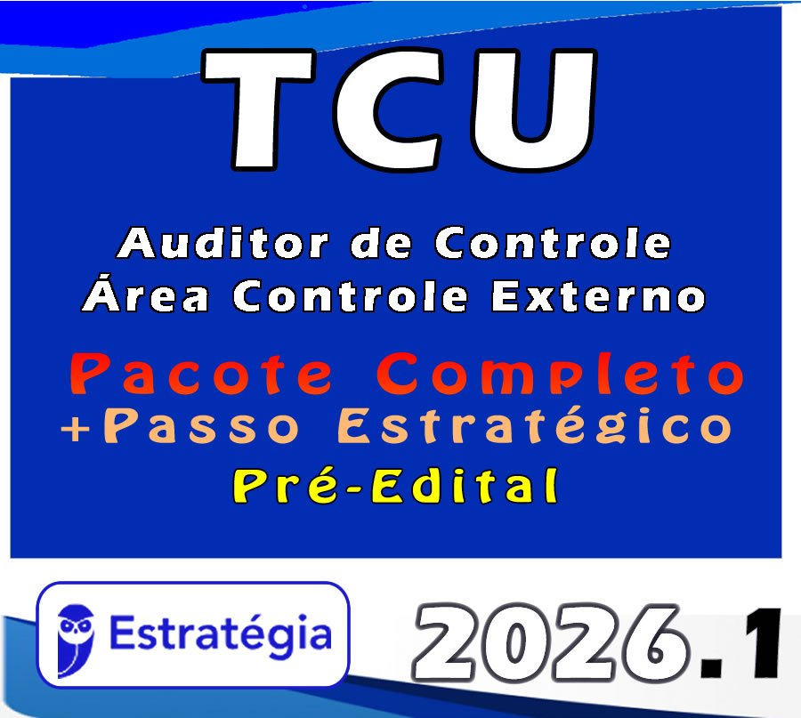 TCU (Auditor de Controle Área Controle Externo) pacotaco 2026