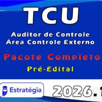 TCU (Auditor de Controle Área Controle Externo) pacote 2026