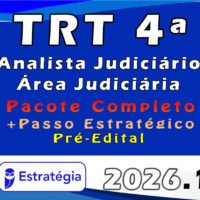 TRT 4ª Região (Analista Judiciário Área Judiciária apcotaco