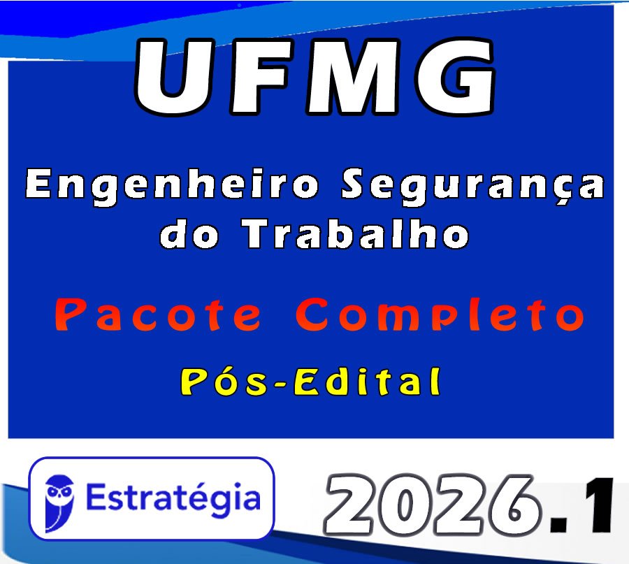 UFMG Engenheiro Segurança do Trabalho 2026