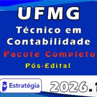 UFMG (Técnico em Contabilidade) Pacote 2026 (Pós Edital)