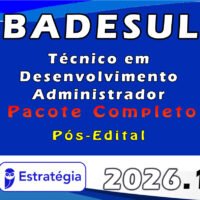 BADESUL (Técnico em Desenvolvimento Administrador 2026