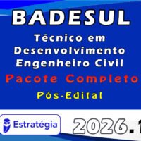 BADESUL Técnico em Desenvolvimento Engenheiro Civil 2026