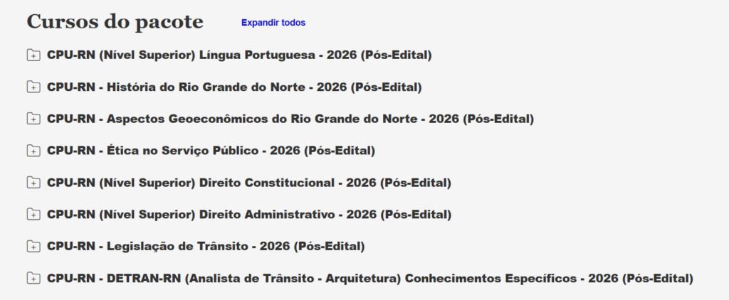 CPU RN DETRAN RN Analista de Trânsito Arquitetura