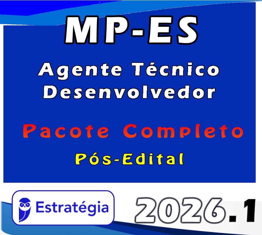 MP ES Agente Técnico DesenvolvedorPacote 2026