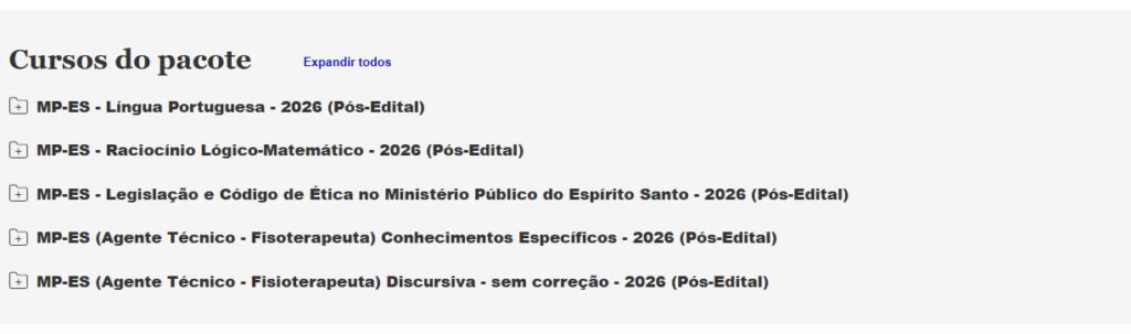 MP ES Agente Técnico Fisioterapeuta 2026 MP ES Agente Técnico Fisioterapeuta 2026
