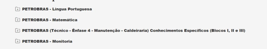 Petrobrás 2026 Técnico Ênfase 4 Manutenção Caldeiraria Pacote Completo 1