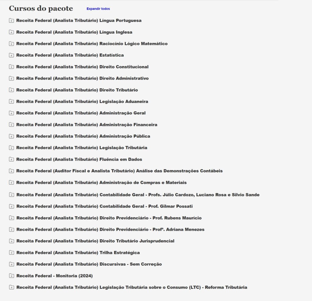 Receita Federal Analista Tributário 2026