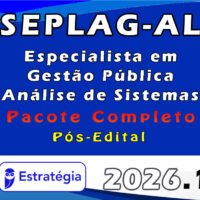 SEPLAG AL Especialista em Gestão Pública Análise de Sistemas 2026