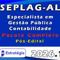 SEPLAG AL Especialista em Gestão Pública Contabilidade 2026