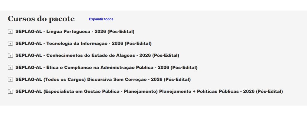 SEPLAG AL Especialista em Gestão Pública Planejamento 2026 SEPLAG AL Especialista em Gestão Pública Planejamento 2026