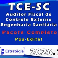 TCE SC Auditor Fiscal de Controle Externo Engenharia Sanitária 2026