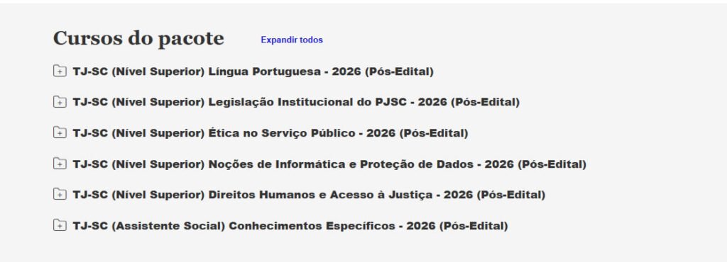 TJ SC Assistente Social 2026