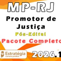 MP RJ (Promotor de Justiça) Pacote Teórico 2026 (Pós Edital)