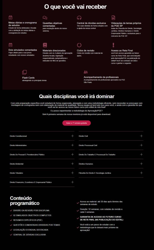 PREPARAÇÃO INTENSIVA PGE SÃO PAULO 2026 PREPARAÇÃO INTENSIVA PGE SÃO PAULO 2026